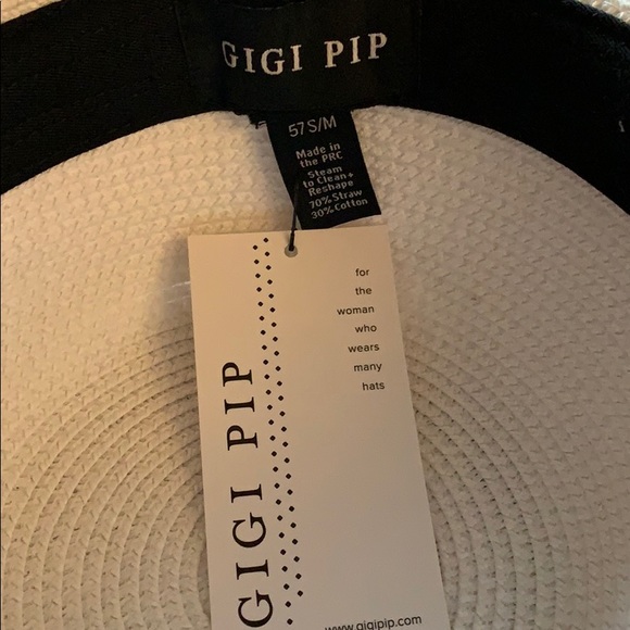 NWT Gigi Pip Mona white hat - Picture 2 of 5